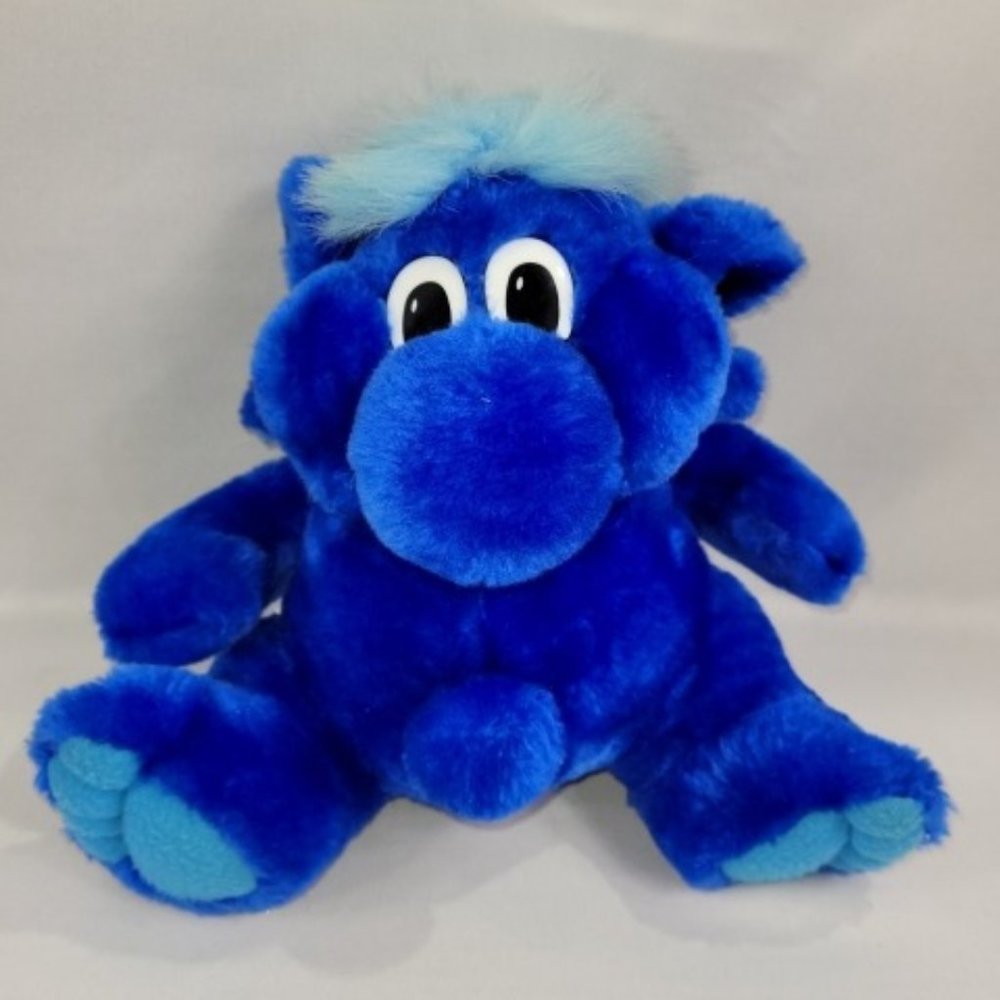 Kodak Kolorkins 1989 Vintage 10" Plush Blue Kizmo